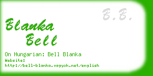 blanka bell business card